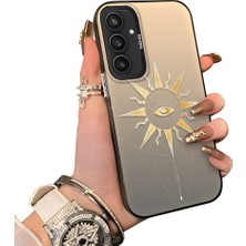 Ucuc Samsung Galaxy S23 Fe Uyumlu Silikon Kenar Sert Arka Anti Düşme Kılıfı Güneş Gözü