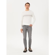 Pierre Cardin Slim Fit Gri Jean Pantolon