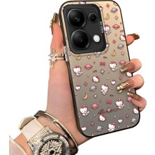 Ucuc Redmi Note 13 Pro 4g Uyumlu Silikon Kenar Sert Arka Anti Düşme Kılıfı Hello Kitty