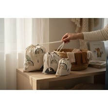 Soft and Baby Rainbow Kumaş 3'lü Seyahat Seti Bebek Organizer