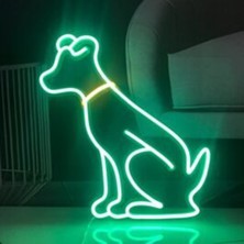Disa Neon LED Duvar Dekoratif Aydınlatma -Köpek, 50X50CM-