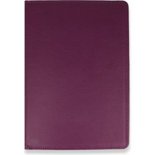 Marsilyan iPad 4 9.7 Kılıf 360 Tablet Deri Kılıf - Mürdüm