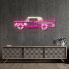 Disa Neon LED Duvar Dekoratif Aydınlatma -Klasik Araba, 90X30CM-