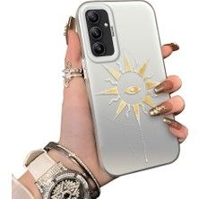 Ucuc Samsung Galaxy A34 Uyumlu Silikon Kenar Sert Arka Anti Düşme Kılıfı Güneş Gözü