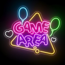 Disa Neon LED Duvar Dekoratif Aydınlatma -Game Area, 80X65CM-