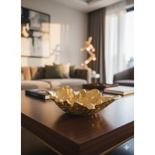 sembol Fıny Dekoratıf Tabak Gold 33X19X9 cm