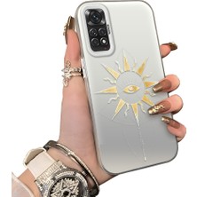 Ucuc Redmi Note 11S Uyumlu Silikon Kenar Sert Arka Anti Düşme Kılıfı Güneş Gözü