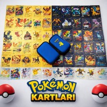 Abetto Market Pokemon Oyun Kartı Özel Seri Silver, Black & Gold Kart 3 Set 70 Özel Seri Kartı ve Taşıma Çantası