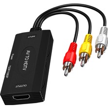 Keepro Av'den Hdtv'ye Dönüştürücü Adaptörü Ses Video Dönüştürücü Adaptör