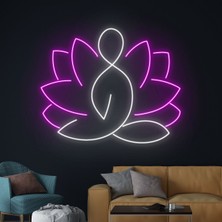 Disa Neon LED Duvar Dekoratif Aydınlatma -Yoga, 50X50CM-