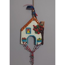 Es Dekor El Yapım Seramik Asmalık Süs Ev 11X13