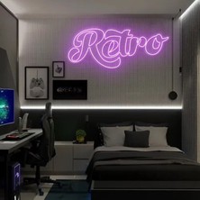 Disa Neon LED Duvar Dekoratif Aydınlatma -Retro, 85X35CM-