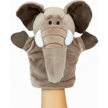 Ofisinn El Kuklası Hayvan Figürlü Fil Hareketli Ağızlı El Kuklası