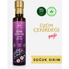 Wie Farma Üzüm Çekirdeği Yağı 250 ml Soğuk Pres Cam Şişe %100 Saf