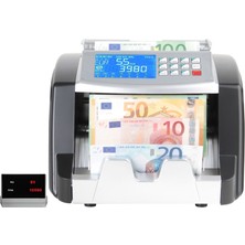 Plus Silver Pro Mix Karışık Para Sayma Makinesi ve Sahte Yakalama - TL ve Euro Karışık - Usd Adet Sayım - Müşteri Ekranı