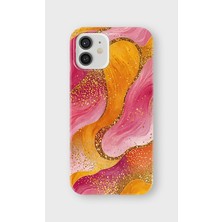 Lelia iPhone 12 Uyumlu Baskılı Şeffaf Telefon Kılıfı | Koleksiyon: Colorwave Flux