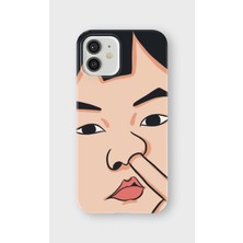 Lelia iPhone 12 Uyumlu Baskılı Şeffaf Telefon Kılıfı | Koleksiyon: Memecraft Studio