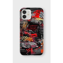 Lelia iPhone 12 Uyumlu Baskılı Şeffaf Telefon Kılıfı | Koleksiyon: Turboline Streetworks