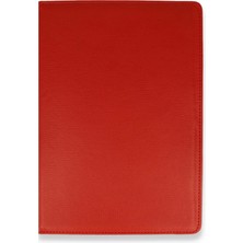 Marsilyan iPad Air 4 10.9 Kılıf 360 Tablet Deri Kılıf - Kırmızı