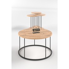 Orta Sehpa ve Zigon Sehpa Terra Set Atlantik Çam