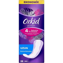 Orkid Günlük Ped Uzun Ekstra Koruma – 28 Adet (Tekli Paket)