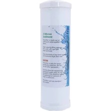 Universal 10" 5 Micron Kapaklı Sediment Su Arıtma Filtre 1no