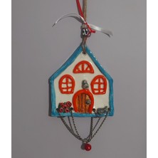 Es Dekor El Yapım Seramik Asmalık Süs Ev 12X13