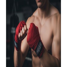Limitless Fight Gear 3,5 Metre Kırmızı Likralı Boks Bandajı