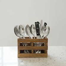 Ahsap Craft Çatal-Kaşık Organizer