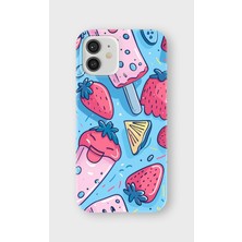 Lelia iPhone 12 Uyumlu Baskılı Şeffaf Telefon Kılıfı | Koleksiyon: Snacktoon Delight