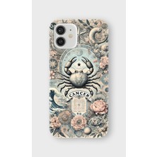 Lelia iPhone 12 Mini Uyumlu Baskılı Şeffaf Telefon Kılıfı | Koleksiyon: Zodiacmuse Celestia