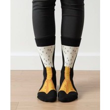 Bemp Ördek Ayağı Desenli Tasarım Çorap