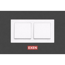 Exen Beyaz Anahtar+Anahtar  2'li Set