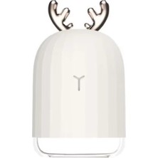 Yollayenilensin Sevimli Geyik Ultrasonik Hava Nemlendirici Sessiz, Renkli Işıklı, Mini Taşınabilir Soğuk Buhar