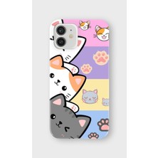 Lelia iPhone 12 Mini Uyumlu Baskılı Şeffaf Telefon Kılıfı | Koleksiyon: Pawprint Stories