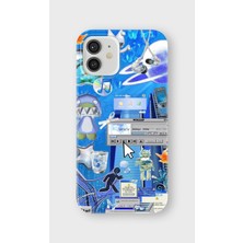 Lelia iPhone 12 Uyumlu Baskılı Şeffaf Telefon Kılıfı | Koleksiyon: Aeroglass Mirage