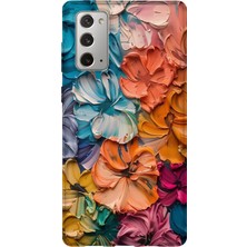 Lelia Samsung Galaxy Note 20 Uyumlu Baskılı Şeffaf Telefon Kılıfı | Koleksiyon: Pastelbloom Soft Series