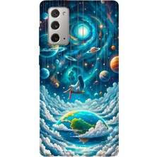Lelia Samsung Galaxy Note 20 Uyumlu Baskılı Şeffaf Telefon Kılıfı | Koleksiyon: Cosmicwhisper Skyset