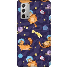 Lelia Samsung Galaxy Note 20 Uyumlu Baskılı Şeffaf Telefon Kılıfı | Koleksiyon: Pawprint Stories