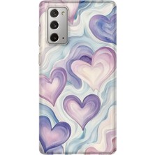 Lelia Samsung Galaxy Note 20 Uyumlu Baskılı Şeffaf Telefon Kılıfı | Koleksiyon: Pastelbloom Soft Series