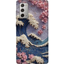 Lelia Samsung Galaxy Note 20 Uyumlu Baskılı Şeffaf Telefon Kılıfı | Koleksiyon: Pastelbloom Soft Series