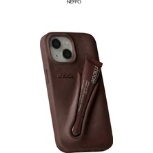 Neffo iPhone 13/14/15 Uyumlu Summer Lip Case – Ruj Bölmeli Şeffaf Rujlu Telefon Kılıfı (6.1 Inç)