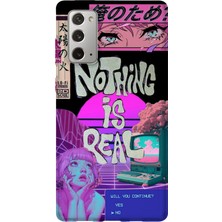 Lelia Samsung Galaxy Note 20 Uyumlu Baskılı Şeffaf Telefon Kılıfı | Koleksiyon: Neondream District