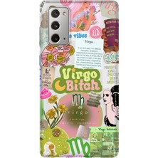 Lelia Samsung Galaxy Note 20 Uyumlu Baskılı Şeffaf Telefon Kılıfı | Koleksiyon: Zodiacmuse Celestia