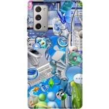 Lelia Samsung Galaxy Note 20 Uyumlu Baskılı Şeffaf Telefon Kılıfı | Koleksiyon: Aeroglass Mirage