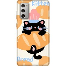 Lelia Samsung Galaxy Note 20 Uyumlu Baskılı Şeffaf Telefon Kılıfı | Koleksiyon: Snacktoon Delight