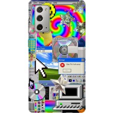 Lelia Samsung Galaxy Note 20 Uyumlu Baskılı Şeffaf Telefon Kılıfı | Koleksiyon: Aeroglass Mirage