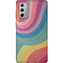 Lelia Samsung Galaxy Note 20 Uyumlu Baskılı Şeffaf Telefon Kılıfı | Koleksiyon: Colorwave Flux