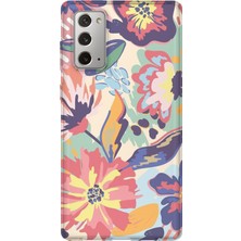 Lelia Samsung Galaxy Note 20 Uyumlu Baskılı Şeffaf Telefon Kılıfı | Koleksiyon: Floraluxe Botanica