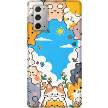 Lelia Samsung Galaxy Note 20 Uyumlu Baskılı Şeffaf Telefon Kılıfı | Koleksiyon: Kawaiimilk Dreamies
